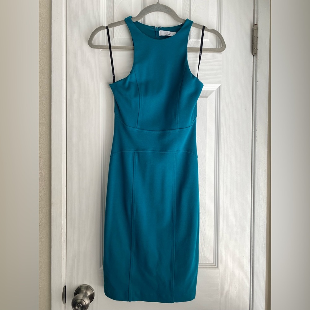 ALY & JAY High Neck Sheath Dress